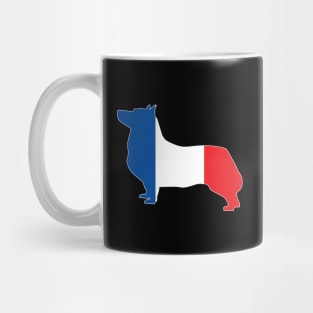 Swedish Vallhund France Flag Filled Mug